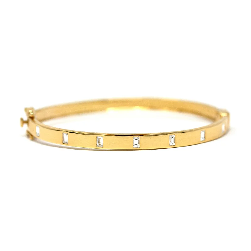 Baguette Studded Bangle