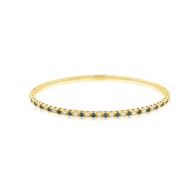 Blue Diamond Stack Bangle