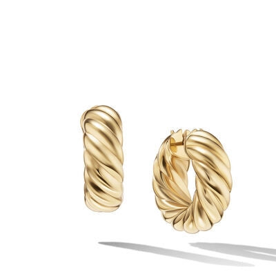 David Yurman 9mm Cable Hoop Earrings