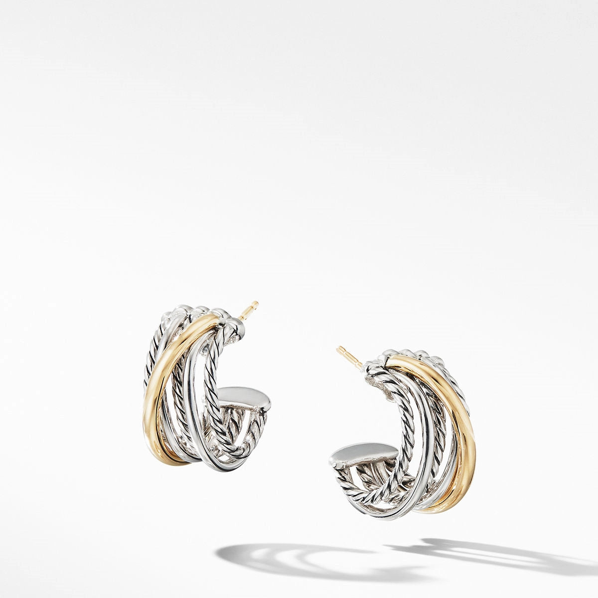 David Yurman Crossover Huggie Hoop Earrings