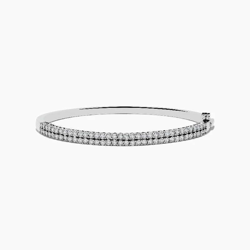 925 Sterling Silver Diamond Bangle