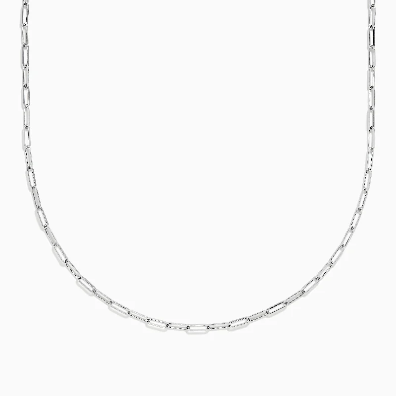 Sterling Silver 18" 2.5mm Paperclip Chain