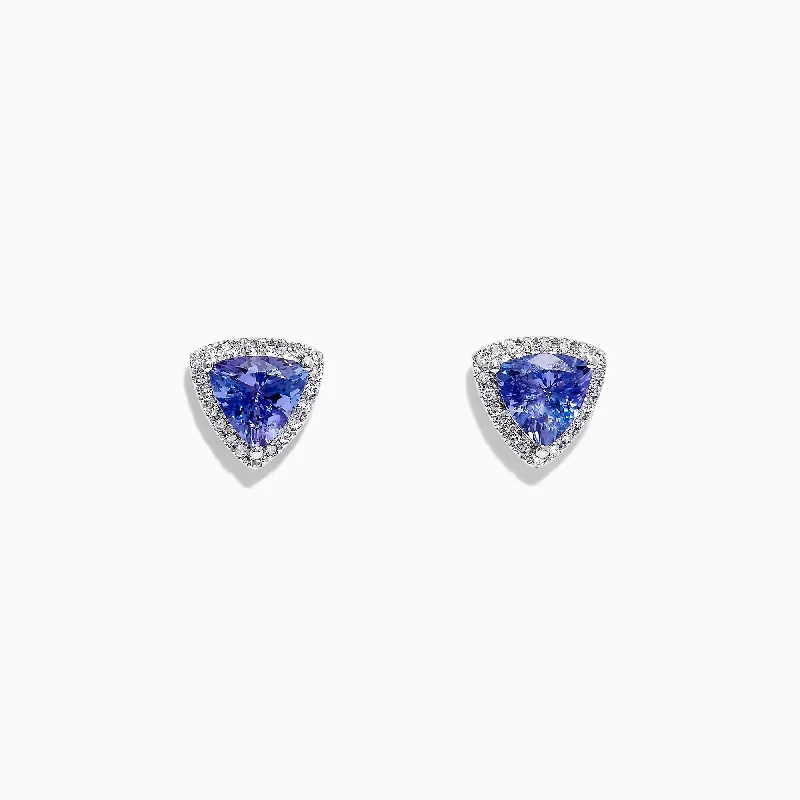 Nahla Siri 14K Gold Tanzanite & Diamond Stud Earrings, 2.34 TCW