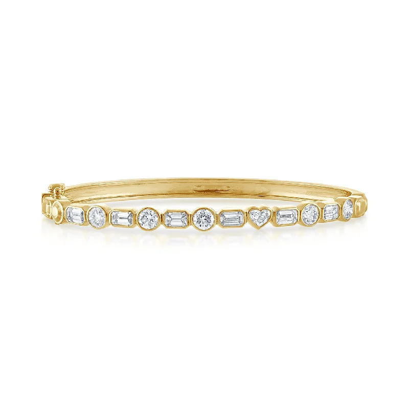 Fancy Bezel Bangle