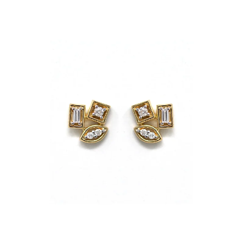 Mini Bezel Puzzle Studs