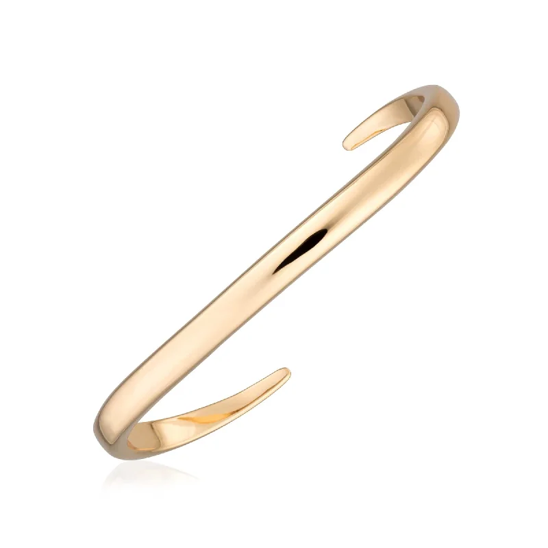 Open Claw Oval Bangle Cuff Bracelet