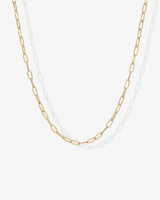 Vermeil Paperclip Chain Necklace