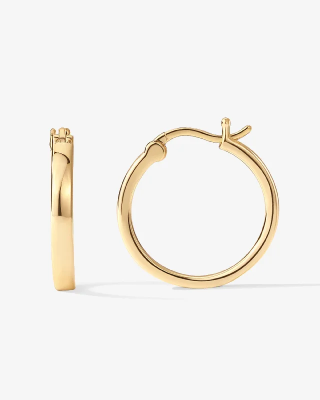 Vermeil Square Tube Hoops