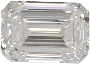 0.55 Carat D vvs2 Emerald Lab Diamond