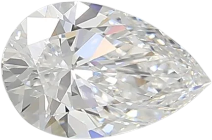 0.86 Carat E IF Pear Lab Diamond