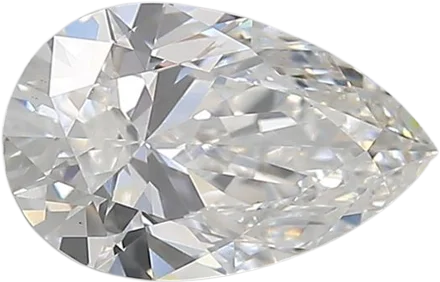 0.9 Carat E VS1 Pear Lab Diamond