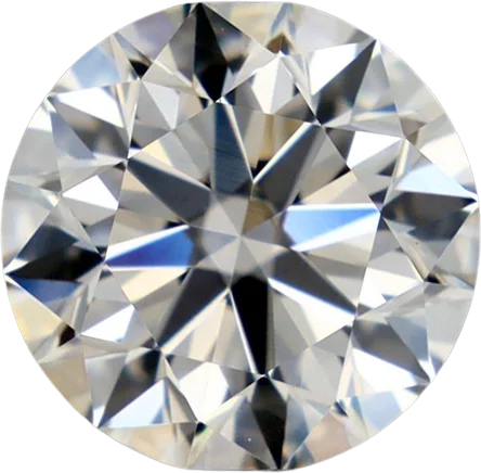 0.9 Carat L, Faint B VS1 Round Natural Diamond