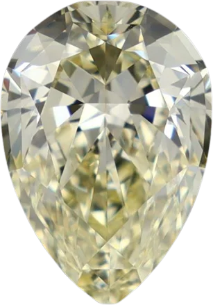 1.04 Carat Y-Z VVS1 Pear Natural Diamond