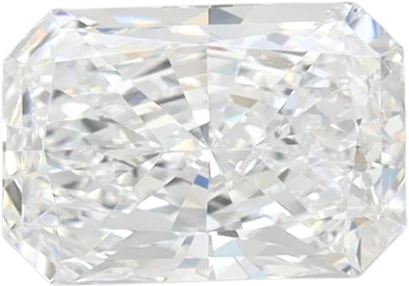 1.09 Carat D VVS2 Radiant Lab Diamond