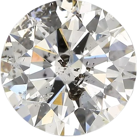 1.56 Carat I I1 Round Natural Diamond