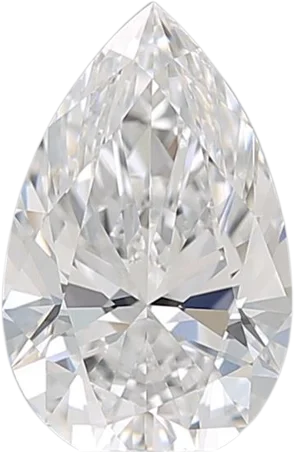 1.57 Carat D VVS1 Pear Lab Diamond