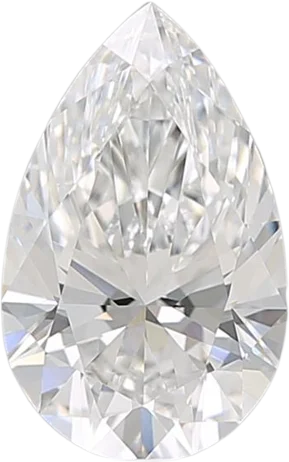 1.57 Carat D VVS1 Pear Lab Diamond