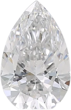 1.58 Carat D VVS1 Pear Lab Diamond