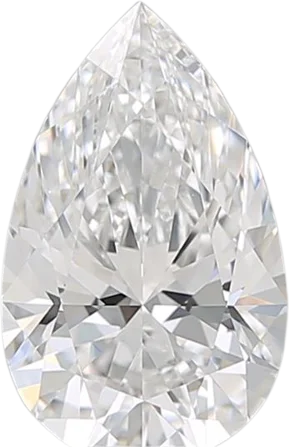 1.58 Carat D VVS1 Pear Lab Diamond