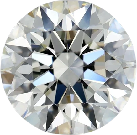 1.63 Carat K IF Round Natural Diamond