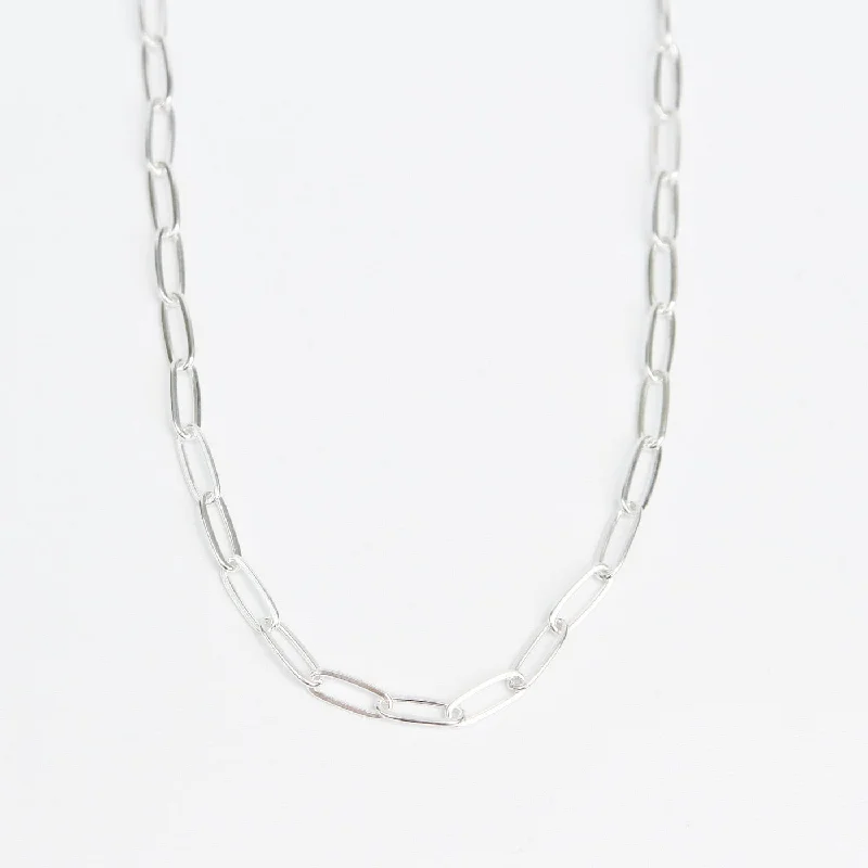 18" Sterling Silver Paperclip Chain