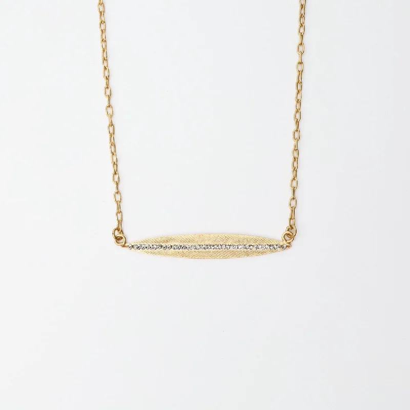 Autumn Leaf Necklace - Gold Plate