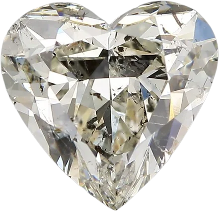 2.07 Carat K SI2 Heart Natural Diamond