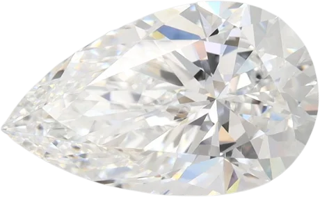 2.88 Carat D VVS1 Pear Lab Diamond