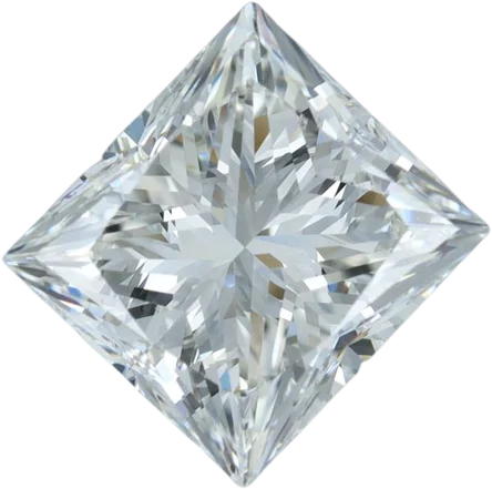 3.01 Carat H VVS2 Princess Natural Diamond