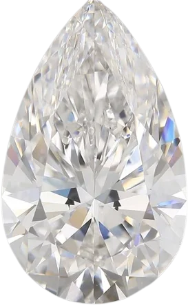 5.01 Carat F IF Pear Natural Diamond