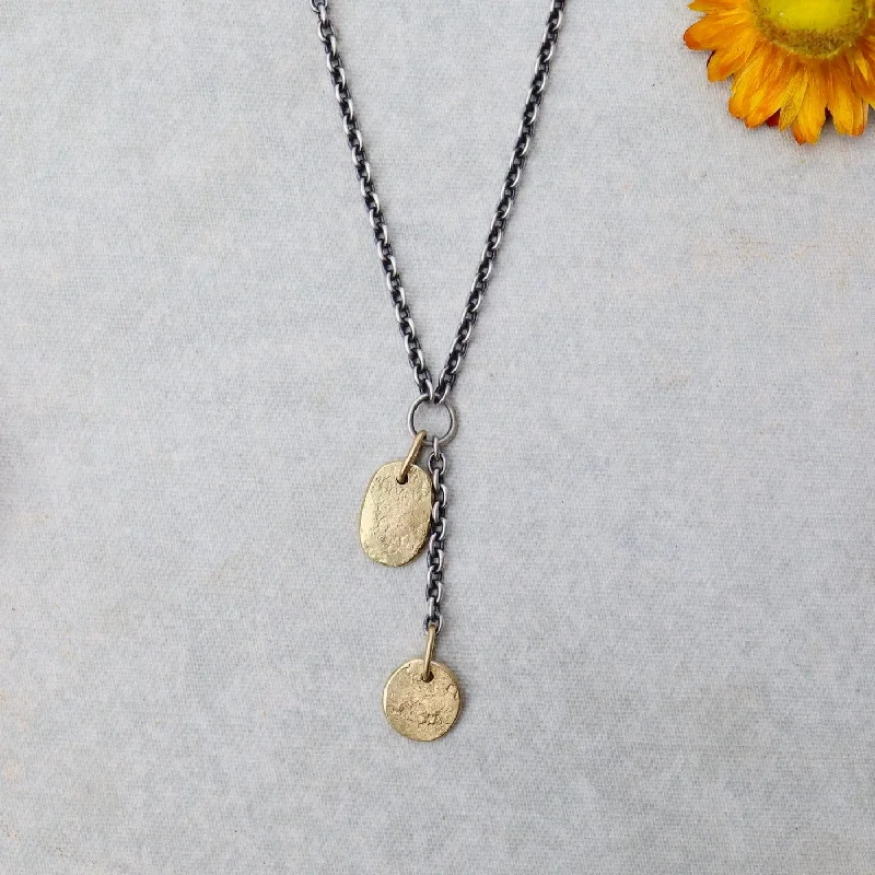 18k Gold Mini Medallions Necklace