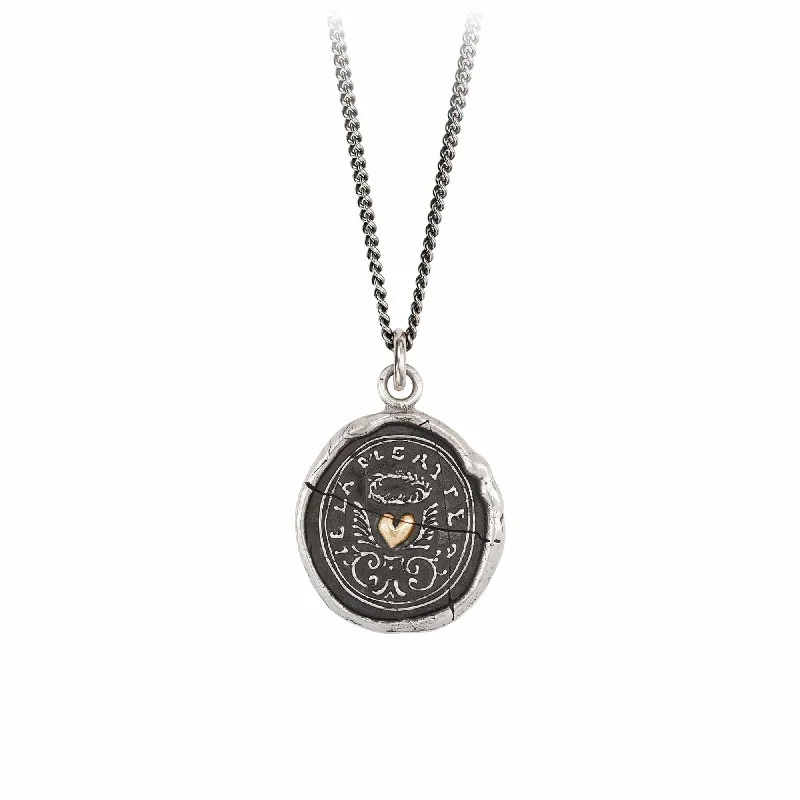 True Self 14K Gold on Silver Talisman Necklace