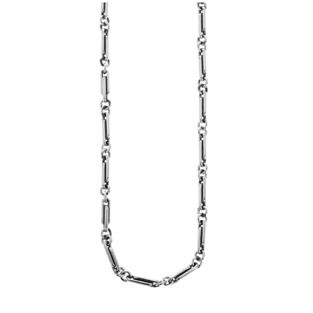 King Baby Sterling Silver Small Paperclip Necklace