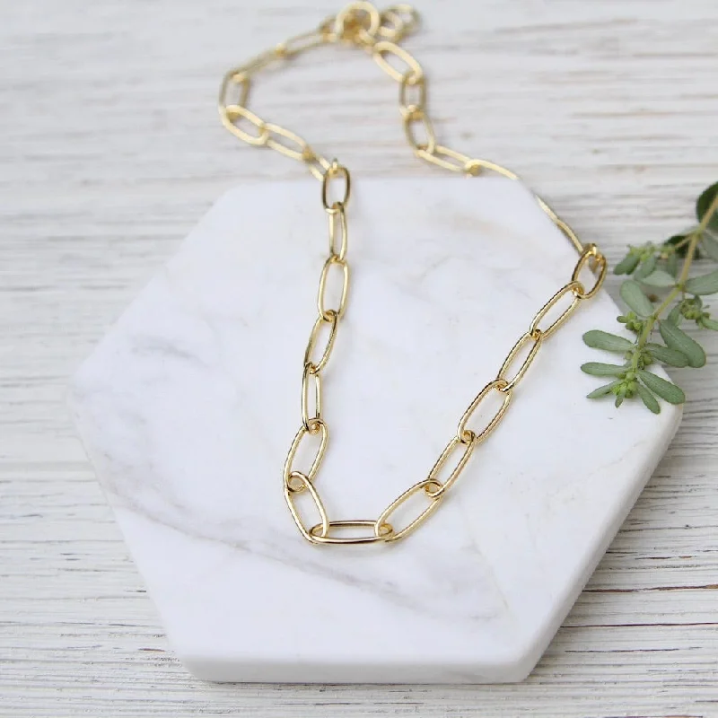 Gold Vermeil Heavy Oval Link Chain