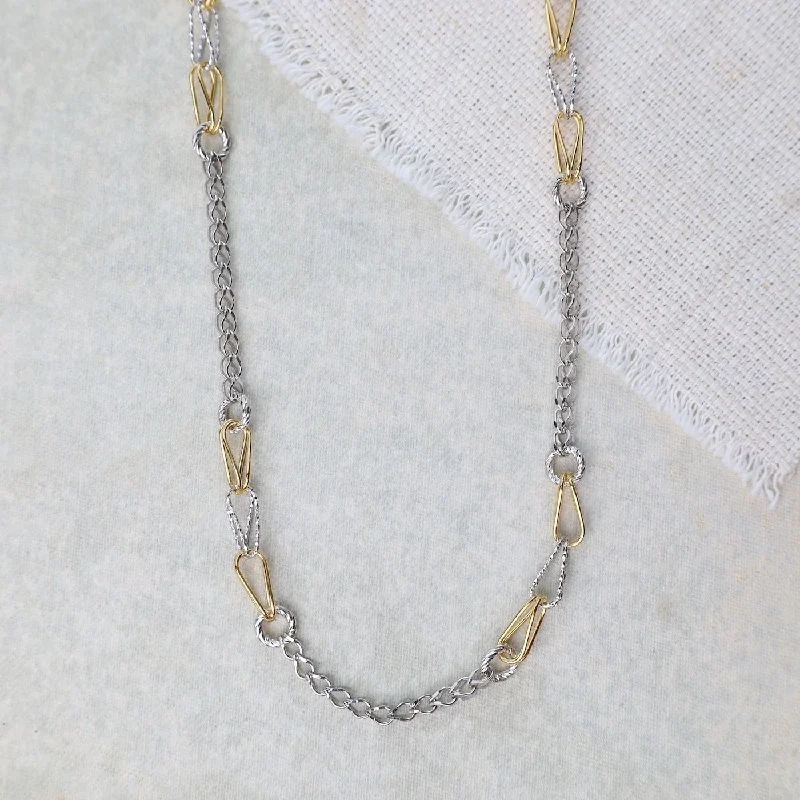 Sterling Silver & Yellow Gold Plated Bobbie Necklace