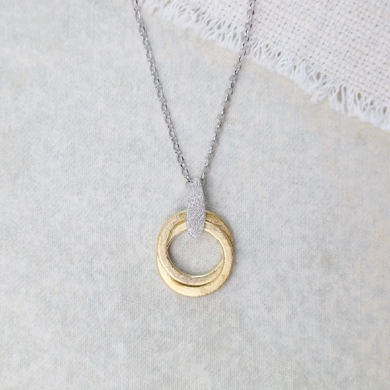 Sterling Silver & Yellow Gold Plated Rory Necklace